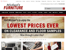 Tablet Screenshot of michaelsfurniturebricknj.com
